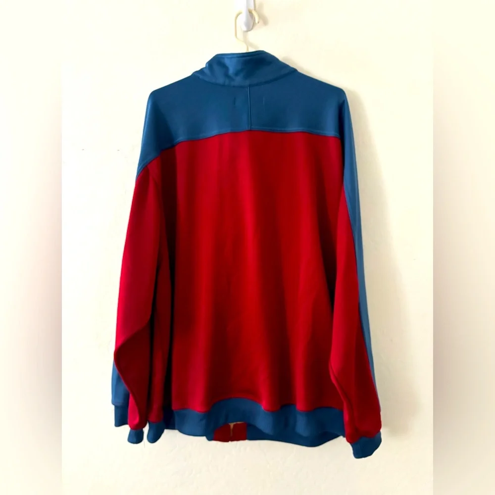 Vintage Reebok Barcelona Blue and Red Athletic Jacket